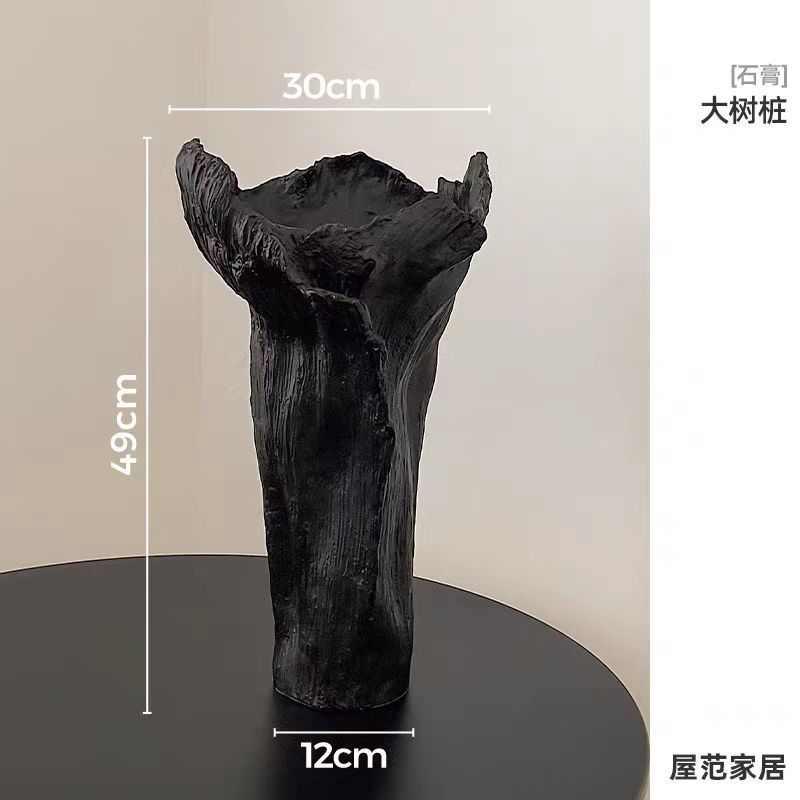 装饰品餐桌艺术花瓶摆件不规则 创意北欧白色小众玄关批发客厅