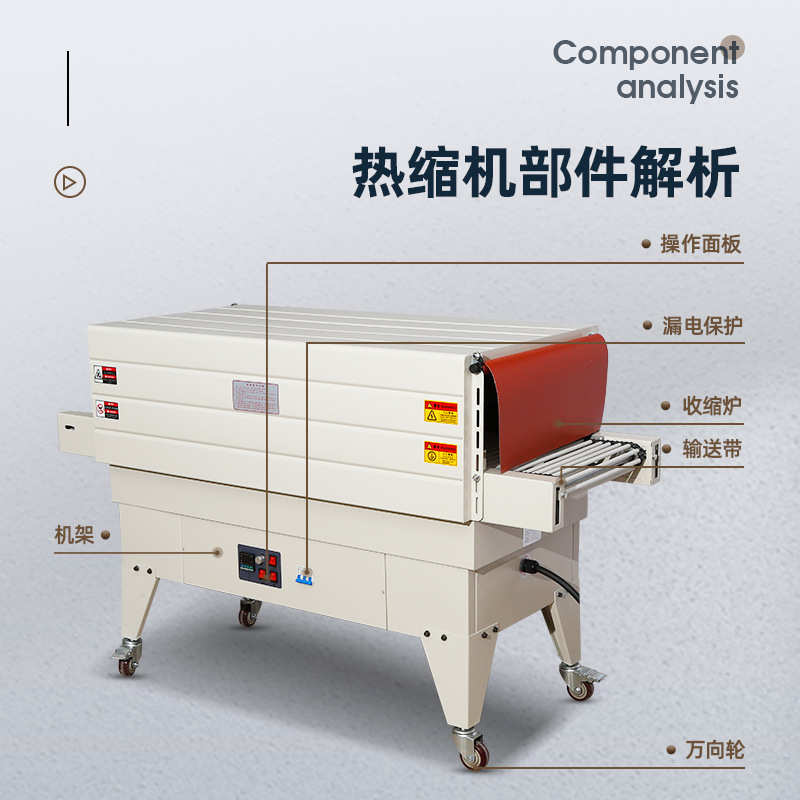 厂家直供热风机循环收缩机喷气式内循环外包装塑封机热缩膜