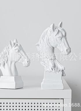 跨境新家品居摆MT-001件马头品树脂工艺摆件动物摆电件视柜书架摆