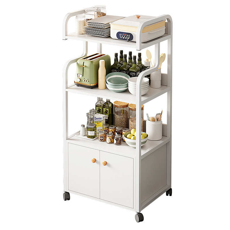 厨房置物架落地多层锅架多功能家用货架储物架烤箱微波炉收纳架子