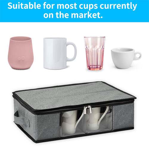 咖啡杯储物盒红酒杯移动茶杯茶具储物盒 Coffee cup storage box