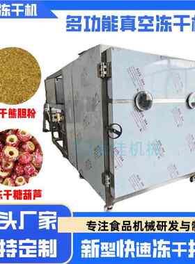食用菌枞低温冷冻干燥机竹荪VND用低真空 冻干机 黑温鸡脱水冻干