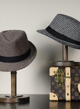 样板间礼帽覆古绅士帽子合集男女帽小香风优雅爵士礼帽衣帽间摆件