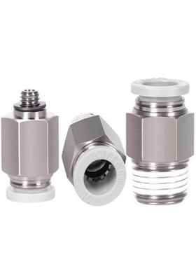 亚德客直通气管接头PC4M5 APC601 PC802S 103 1204外螺纹快速快插