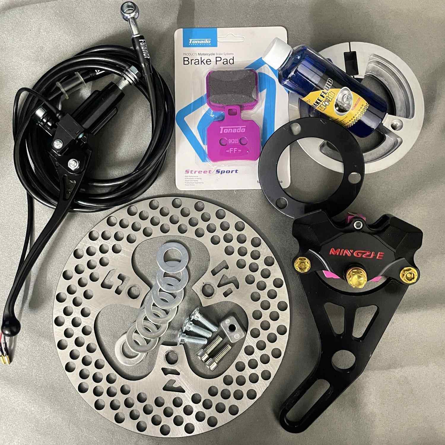 MTC-S01升级款双活塞卡钳改装刹车碟刹九号小牛通用后轮直上