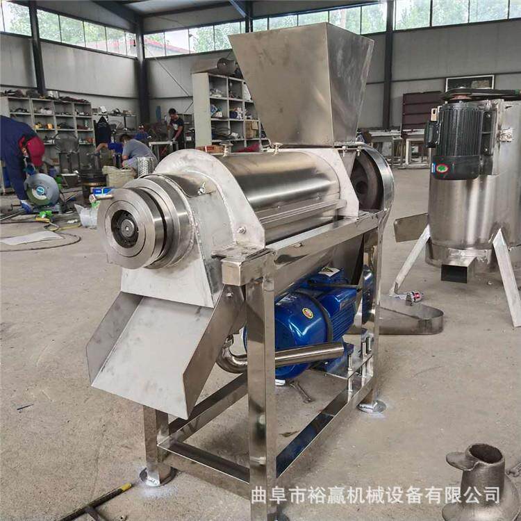 不锈钢胡萝卜榨汁机 菠萝水果螺旋挤汁机 大型果蔬榨汁机设备