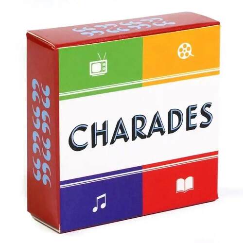50 Cards Charades Game Portable Camping and Holiday Games fo