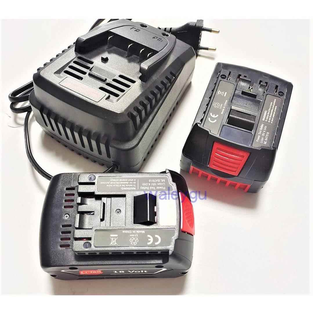 适配 搏世18V锂电池充电锤扳手电钻 电动工具充电器GSB180-Li博士