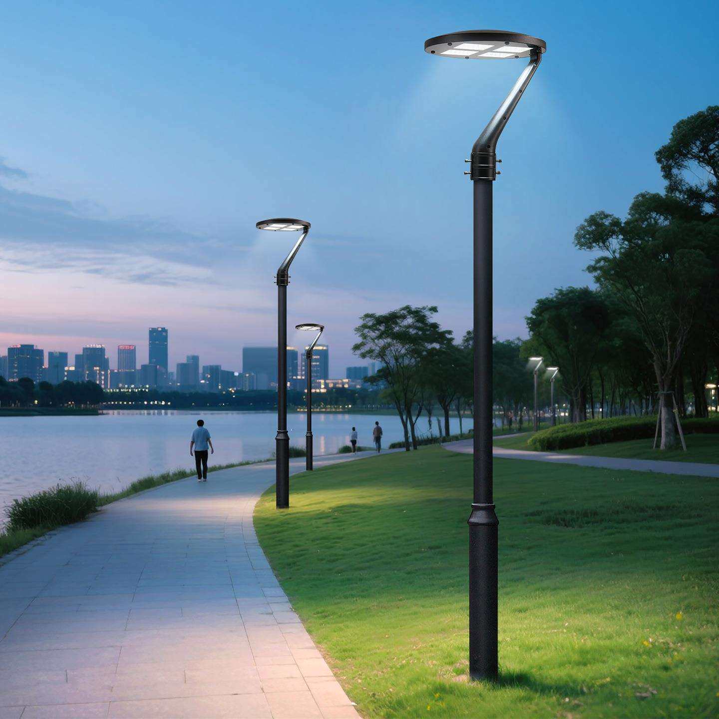 户外花园别墅庭院灯led超亮高杆路灯大功率100W防水小区家用景观