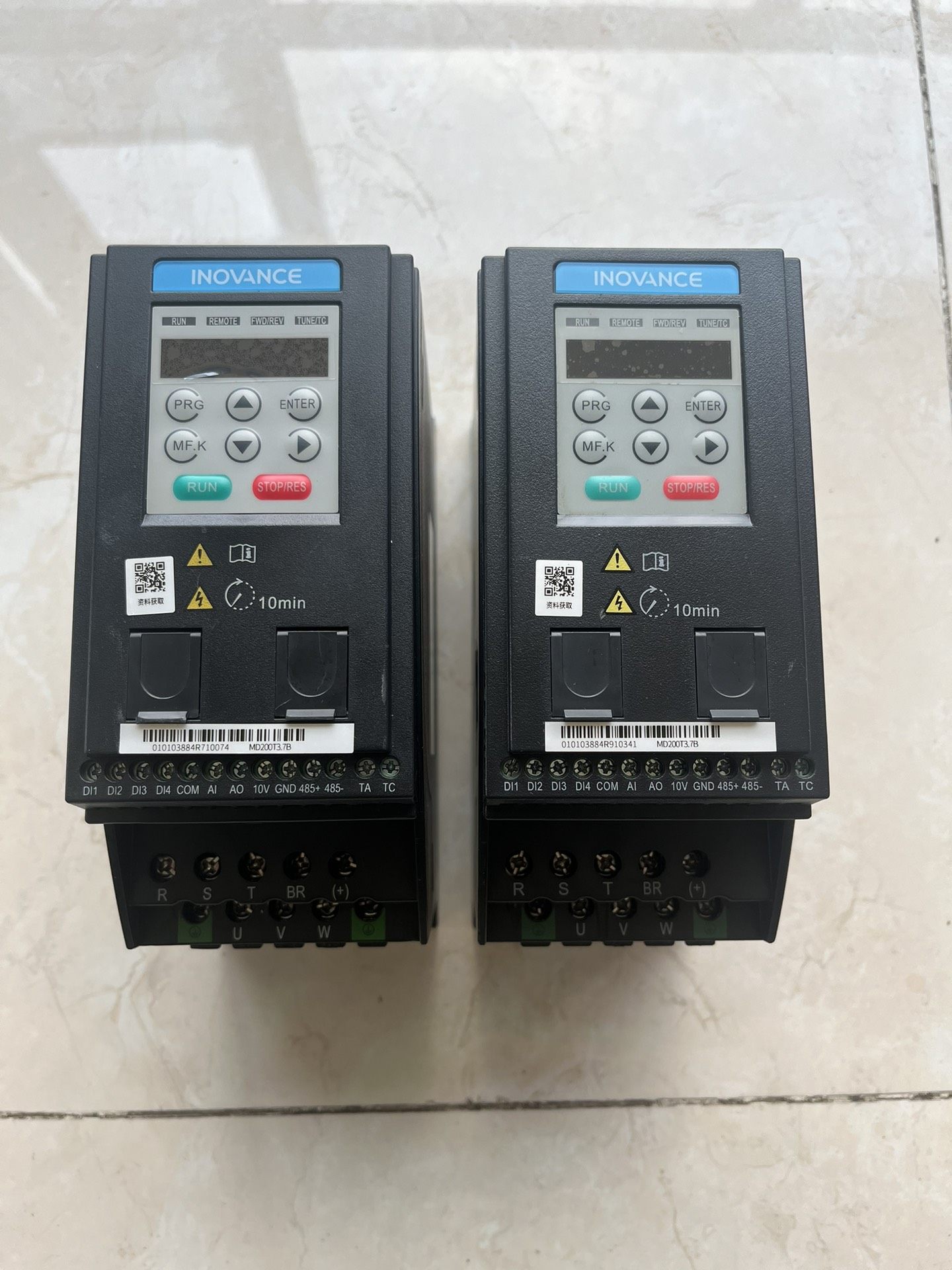 汇川INOVANCE变频器MD200T3.7B，380V三相