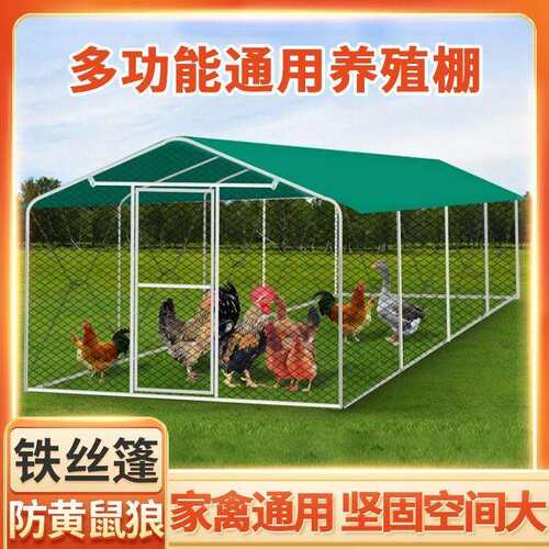 户外鸡棚鸡笼养鸡鸽笼家禽挡风大型防雨孔雀遮雨鸡舍搭建家用养殖