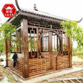 防腐木移动售货亭木屋组装 移动房小木屋奶茶屋户外农家乐木