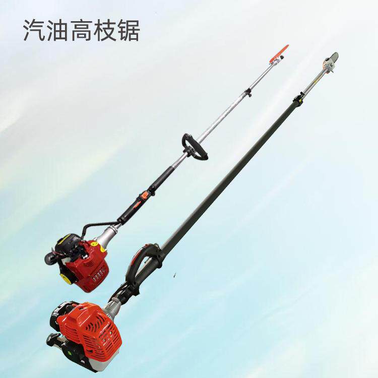 园林果农高枝锯伸缩杆汽油款高空锯木工具路边树木修枝伐木锯