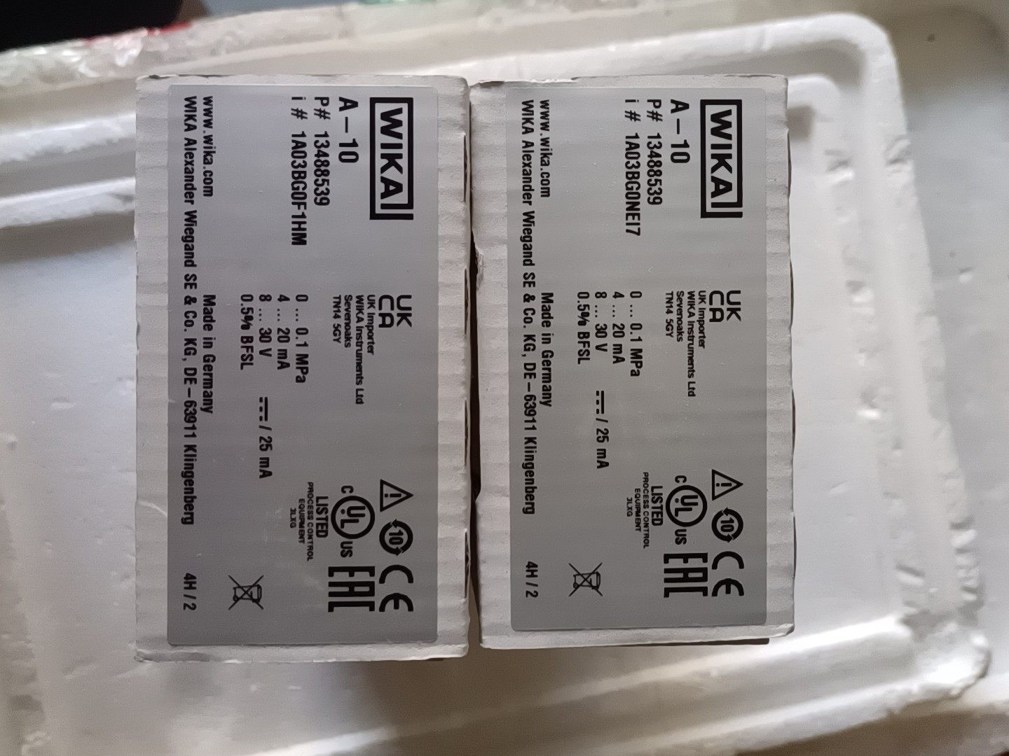 威卡WIKA A-10压力传感器