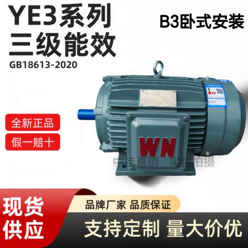 皖南三相交流异步电动机YE3/YE4/YE5/YX3高效节能4级kW