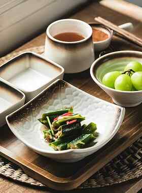 一人食月子餐具产妇专用早餐餐盘托 托盘套装日式家用碗碟套餐釉