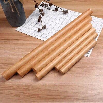 Wooden Rolling Pin Fondant Roller Baking Rough Clay Pizza