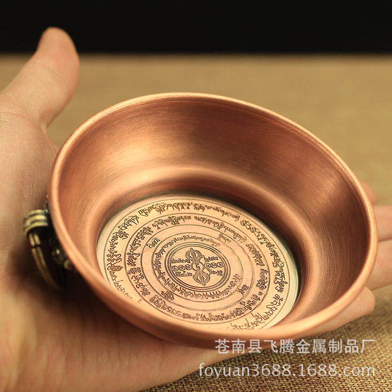 烟供盘火供盘施食盘纯铜焦烟中阴解脱咒轮烟供坛城火供烟供炉