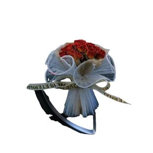 迷你口袋见面小花束玫瑰向日葵永生花仿真花伴手礼盒生日礼物装饰