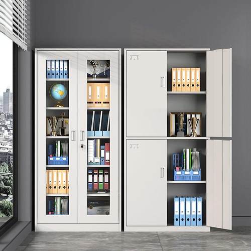 二矮柜办公室铁皮文柜带锁抽屉收柜家用阳台储物纳斗见详情柜工具