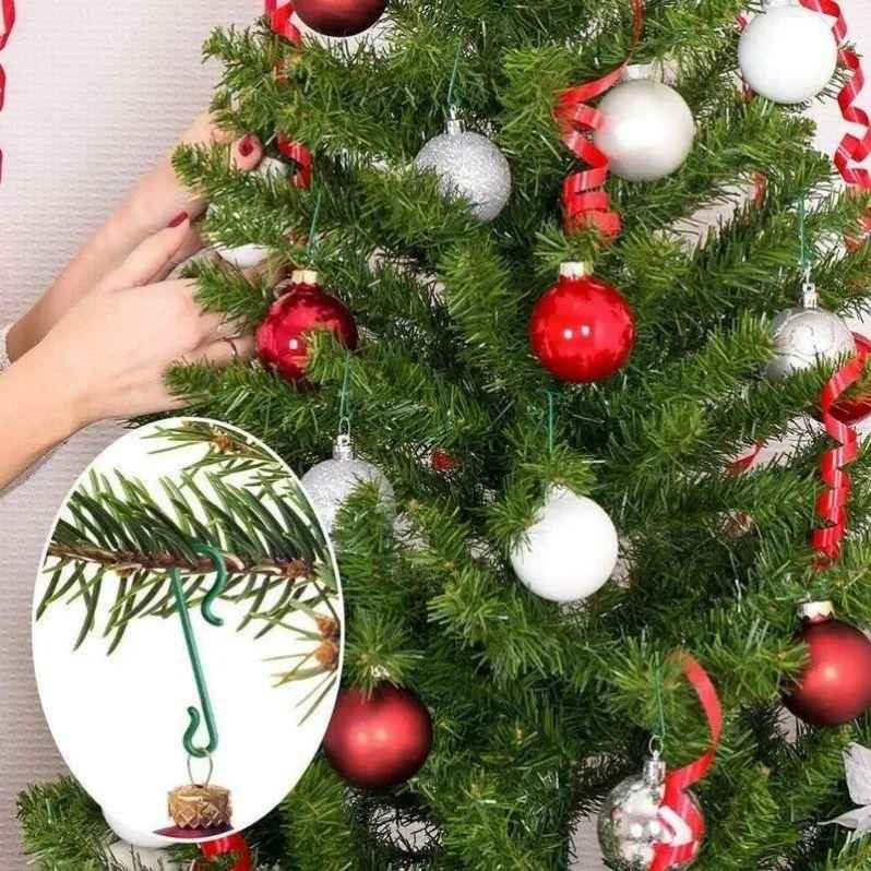 100/10PCS Metal S-Shaped Hooks Christmas Tree Ball Pendant H