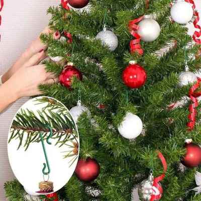 100/10PCS Metal S-Shaped Hooks Christmas Tree Ball Pendant H