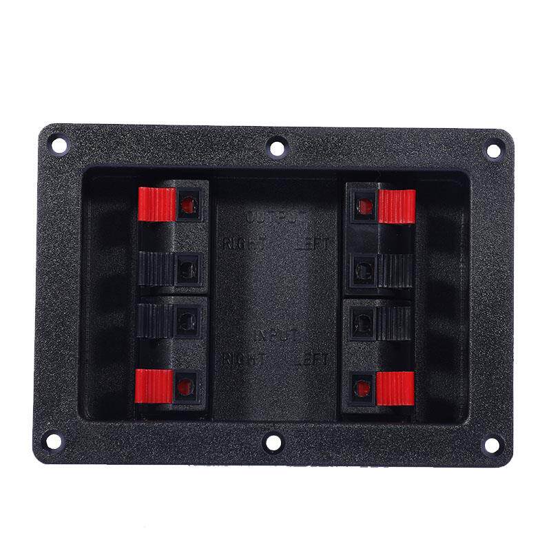 DJ265加厚音箱八位接线盒塑料线盒音响接线板后板喇叭线夹新品