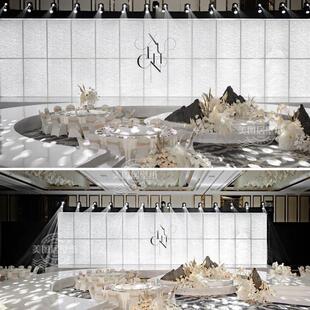 服装店杜邦纸灯箱氛围感婚礼背景墙工作室美容院发光吊顶天花软膜