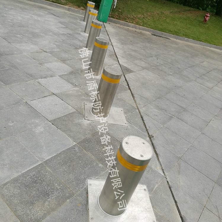 东莞迎宾馆浅埋型全自动液压升降柱长方形底箱升缩止车桩隔离车档