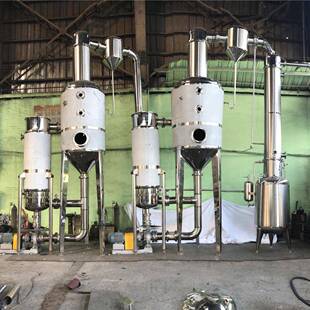 双效外循环真空减压蒸发器双效废水蒸发器食品级果汁饮料浓缩器