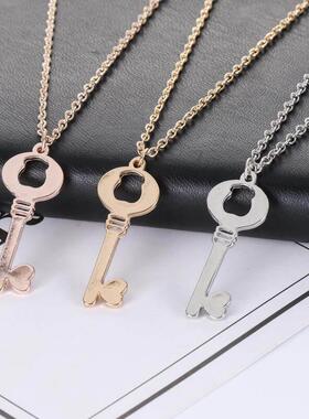 Fashion Bear Love Key Necklace Women