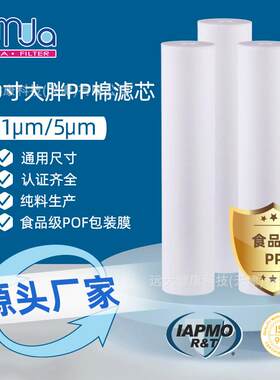 远大健康20寸大胖熔喷滤芯PP棉净水器滤芯1微米5微米全屋净水通用