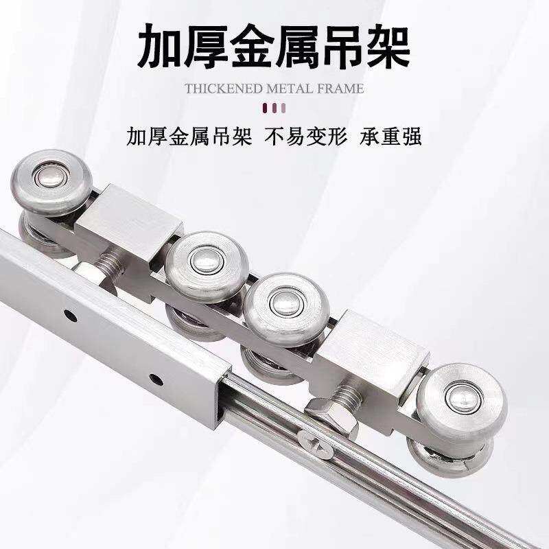 阳台门移门金属吊轮滑轨配件木门静音轴承门趟轮重型吊轨滑轮