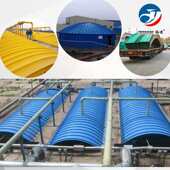 玻璃钢污水池拱形盖板安装 拱形废气收集污水池集气罩玻璃钢盖板