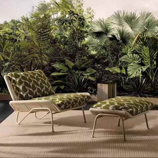 高端户外沙发庭院别墅花园单人茶几露天民宿室外露台藤编家具组合