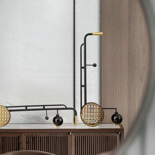 新中式二胡乐器摆件桌面摆设金属客厅酒柜家居装饰工艺品创意