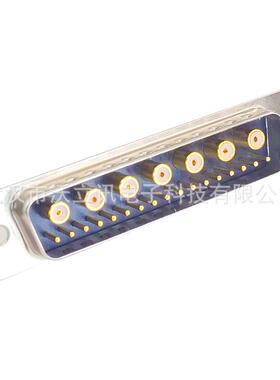 沃立讯d-sub连接器24W7公头射频同轴焊线24pin镀金针接线转接头