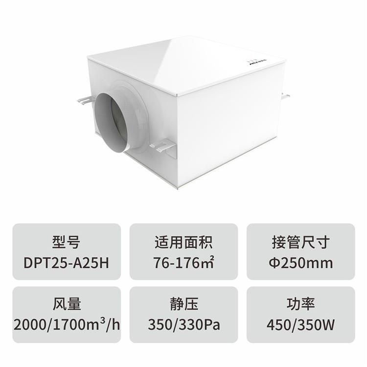 家用单向风流管道新风室换气机商用酒店吊顶式新内系统静音风机静