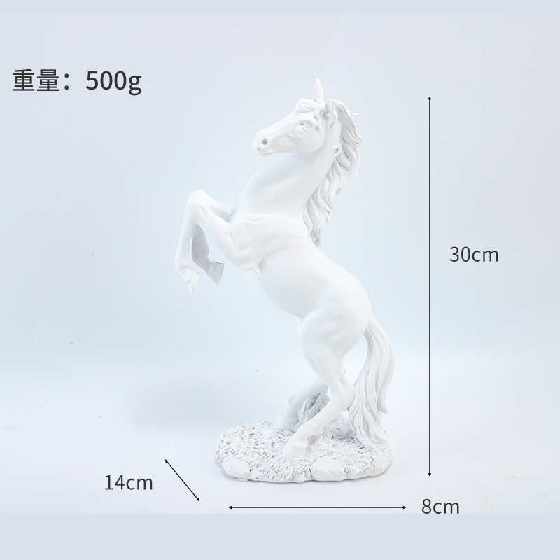 马腾空生肖马到成功玄关树脂工艺品摆件创意马装饰摆件办公桌高级