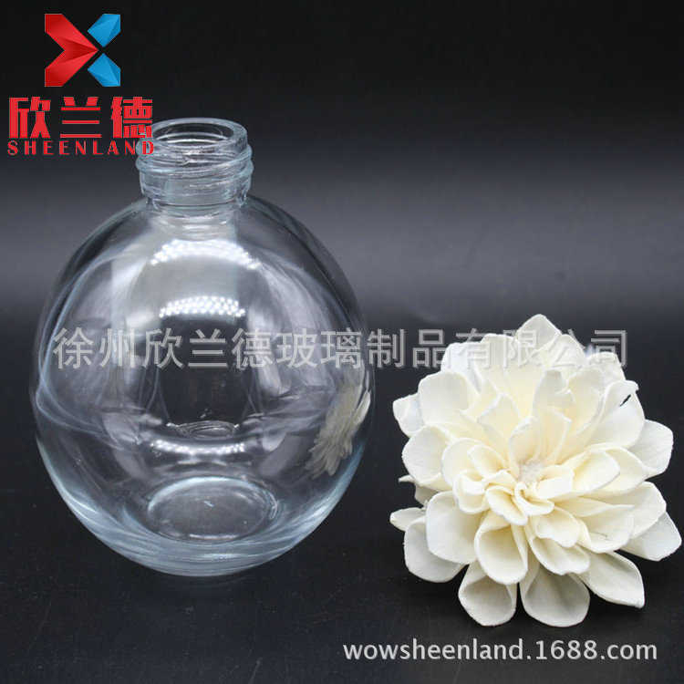 供应 200ML 250ML 圆球形玻璃香薰瓶 螺口玻璃瓶