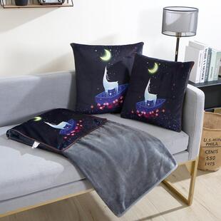 抱枕被两用办枕公室午睡被子子头HD2折叠汽车载腰靠沙发毯子可二