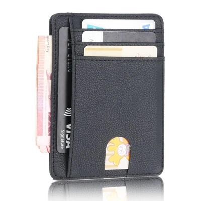 for Men Wallet Credit Card Holder Clip Mini Case Coin Purse