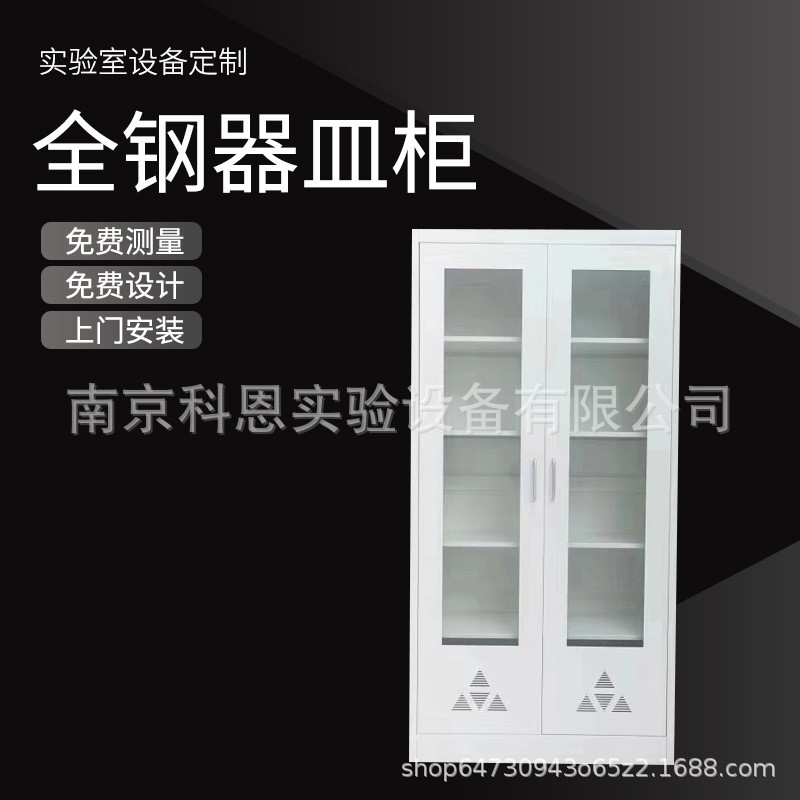 全钢双门器皿柜带孔全钢药品柜pp药品柜化学药品柜通风药品柜