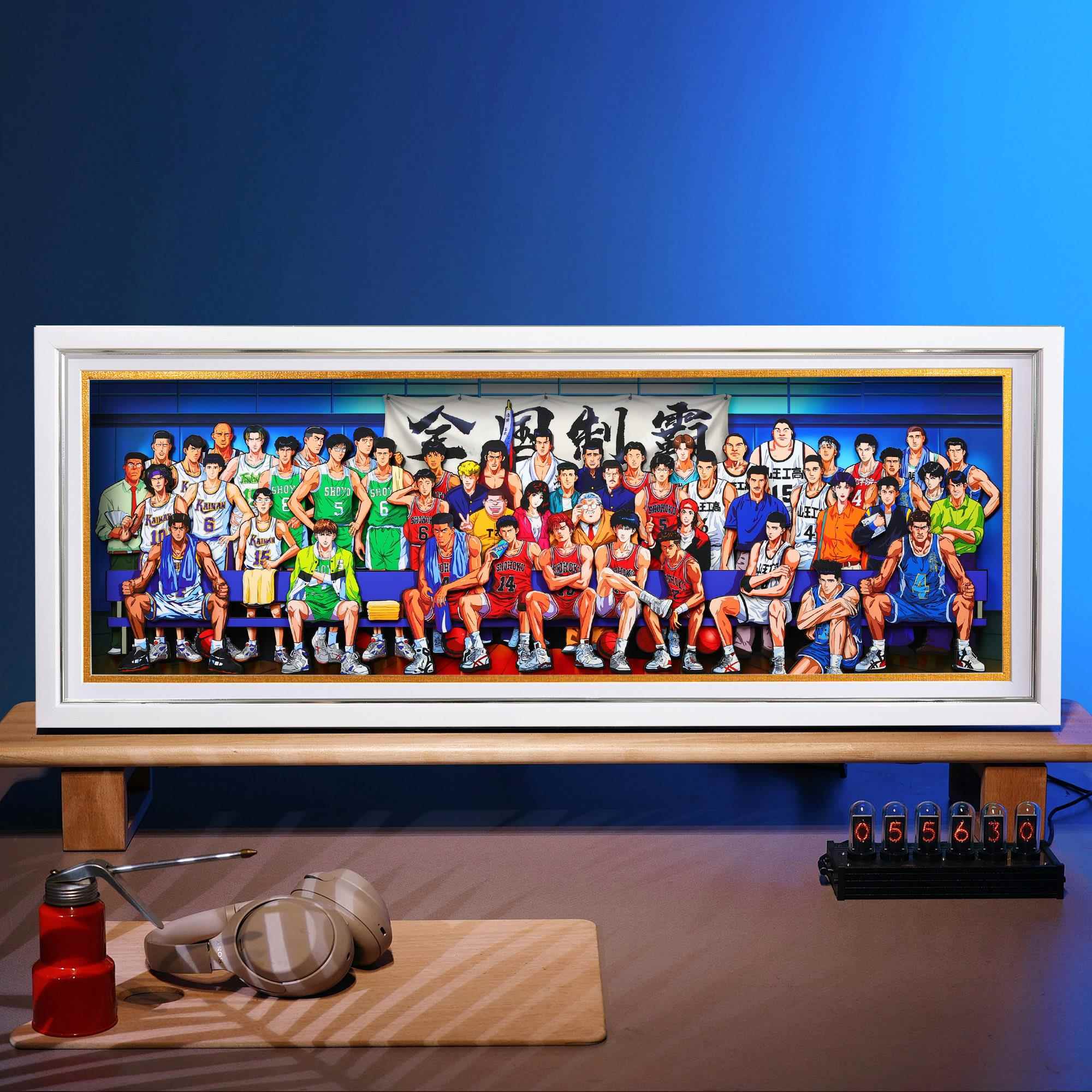 正品创灌篮结束章全福超大原人纸术立体家画装饰挂画艺浮动人物