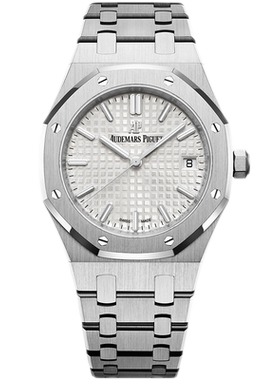 盒证[9.8新]爱彼皇家橡树系列精钢自动机械手表女表77350ST