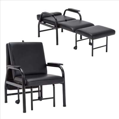 经济型可平躺办公室午睡椅躺椅折叠床两用午休椅陪护椅颜色可选