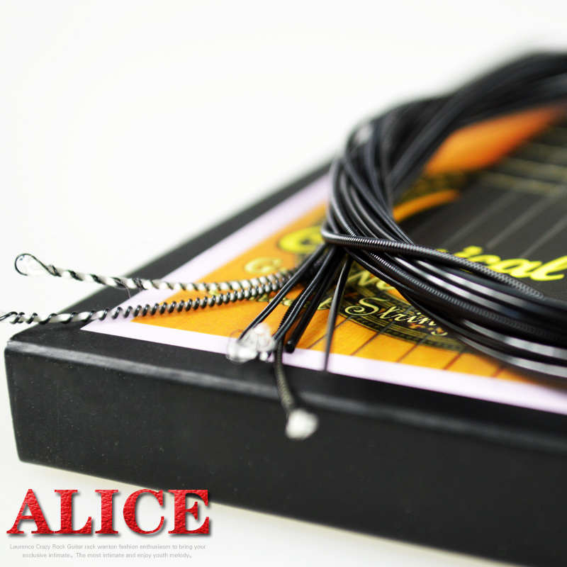 正品爱丽丝Alice 黑色古典吉他琴弦 AC136BK-H 高张力古典吉他弦
