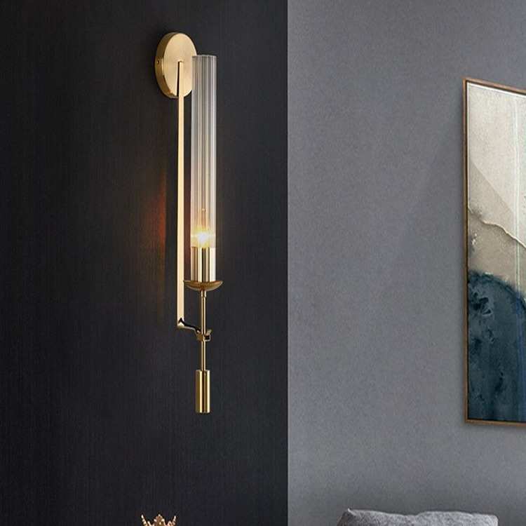 轻奢工作室高级感北欧创意后现代简约卧室床头客厅过道电视墙壁灯