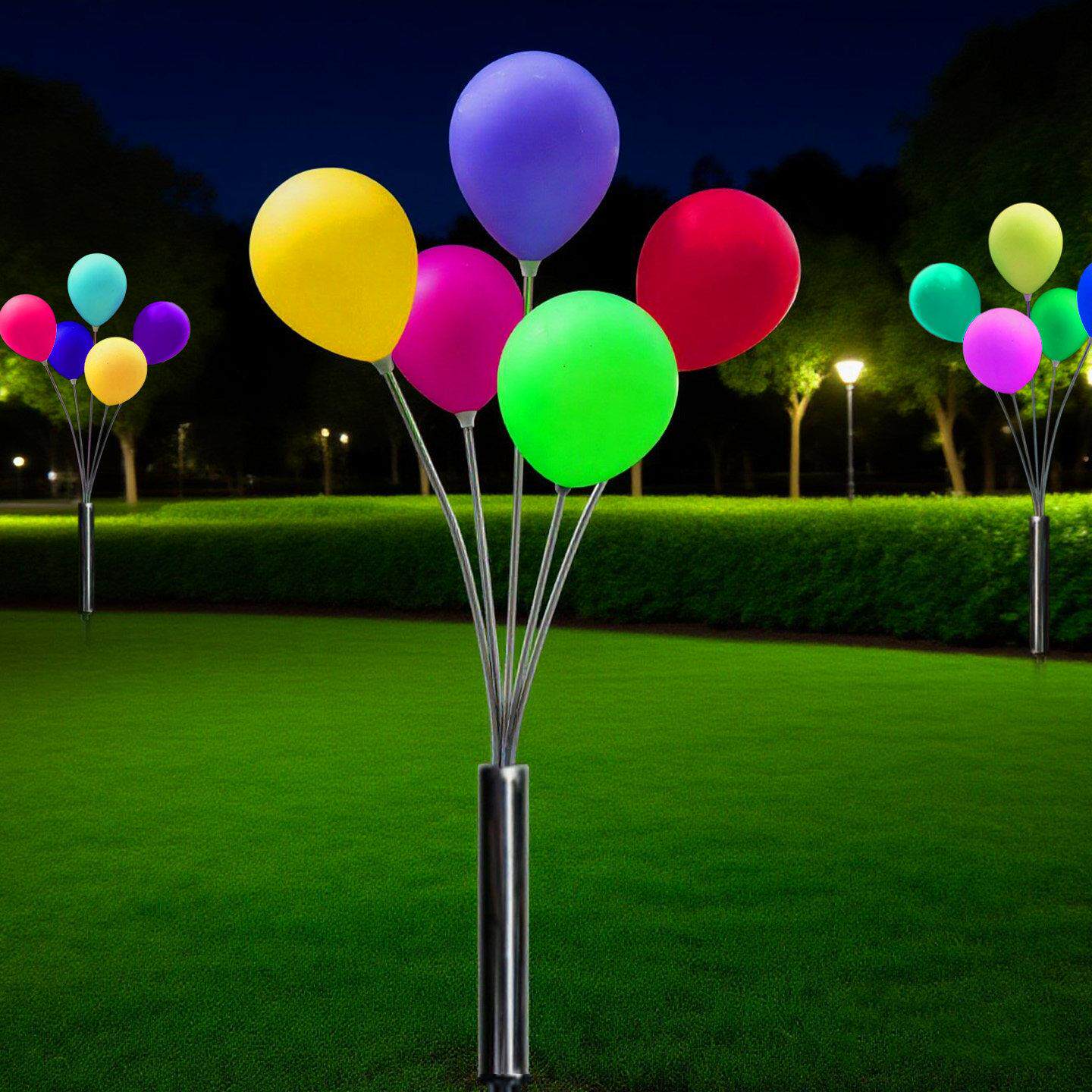 LED发光气球美陈太阳能户外庭院灯景观灯园林灯光节日氛围装饰灯