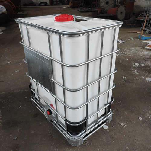 厂家直销500L吨桶 500kg方形运输化工pe包装桶 0.5吨IBC集装桶